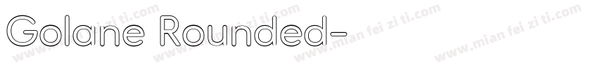 Golane Rounded字体转换